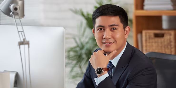 cheerful businessman 1098 17041